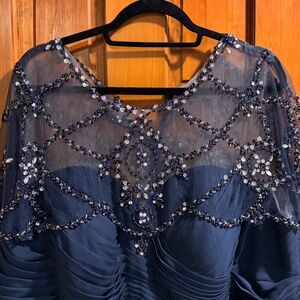 JJs House Mother of the Bride Navy gown